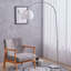Amersham Arched Floor Lamp with Marble Base-1168860041-1311688392
