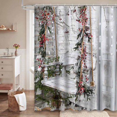 Christmas Rustic Style Decor Farmhouse Winter Beautiful with 12 Hooks