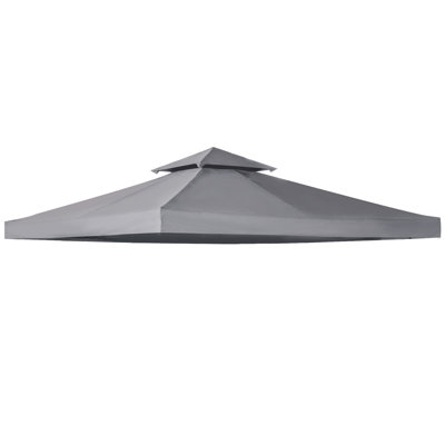 Outdoor Gazebo 9.8' X Replacement Cover, 2, Dark Gray, 9.84' Canopy, Use