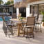 Tabourets de bar pivotants en polyester toutes saisons revêtus de PVC-243600403-243600405