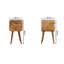 Mantello 30cm W Solid Wood Bedside Table