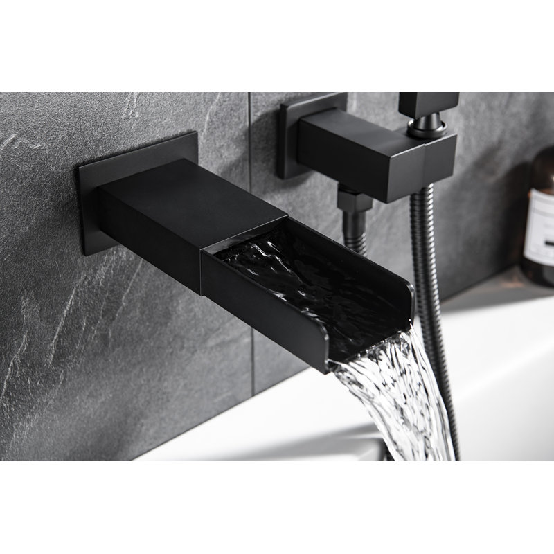 MODLAND 1 Handle Wall Mounted Roman Tub Faucet with Diverter and ...