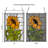 11.25”H Multicolored Sunflower Stained Glass Window Panel