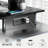 Gaming Desk With Storage, Computer Table With Power Outlets And LED Lights-531051747