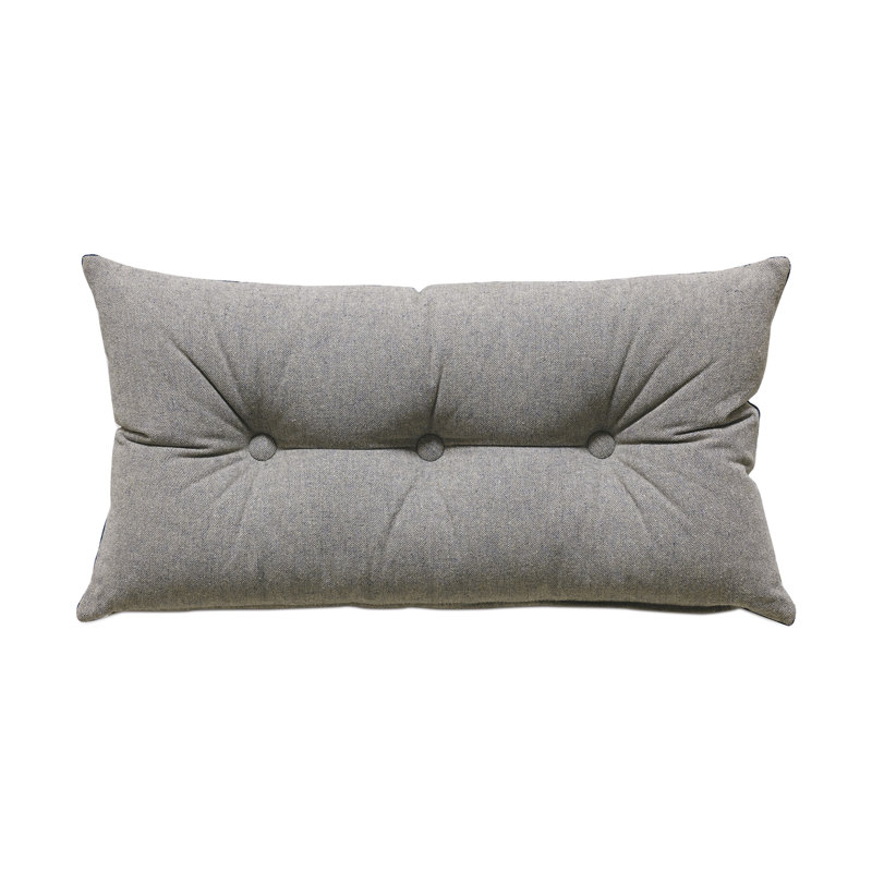 Arthur Buttons Cotton Reversible Throw Pillow, Polyester, 15"H x 26"W x 3"D