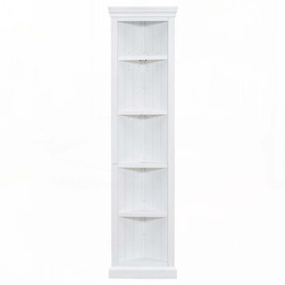 5 Tier Corner Bookcase, Storage Standing Shelf Unit