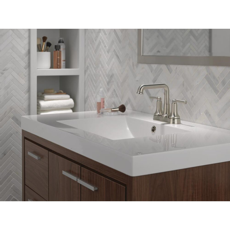 SAYLOR™ Two Handle Centerset Bathroom Faucet, Stainless