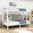 Metal Bunk Bed With Guardrails And Ladder-417150161-417149999