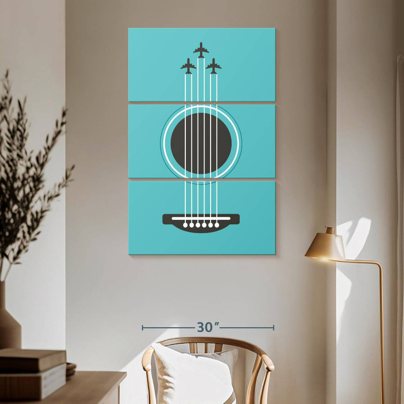 Abarca Guitar Strings Contrails, 65" H x 42" W
