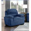 Canapé moelleux en tissu texturé bleu-358075652