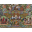 Thangka «Tara blanche - mère aux multiples yeux» peinte à la main | Toile de coton H 35 po x l 24,8 po avec feuille d'or véritable 24 carats