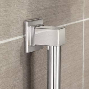 90 Degree 42" Designer Grab Bar, 14.96" W, Chrome