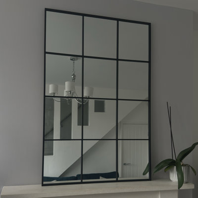 Rectangle Metal Window Panel Mirror