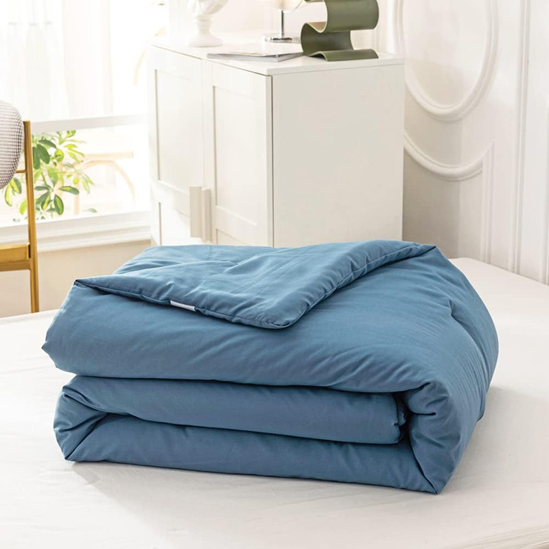 Ensembles d'édredon Lake Blue Ensembles d'édredon moderne grand bleu Ensemble de courtepointe pour lit double matelassé Haze Blue