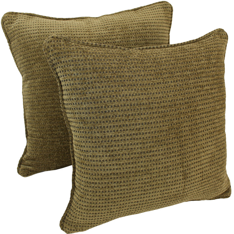 Coussin décoratif en chenille avec corde
