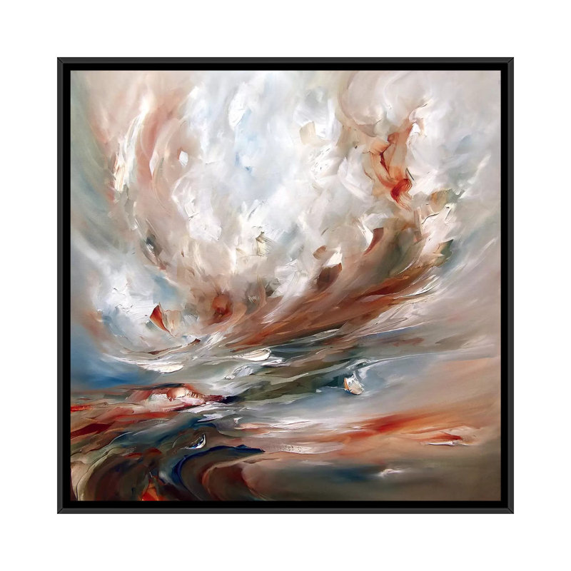 «The Flight», reproduction d'art sur toile tendue, H 18 po x l 18 po x P 1,5 po, Toile avec cadre noir, Pas de tapis