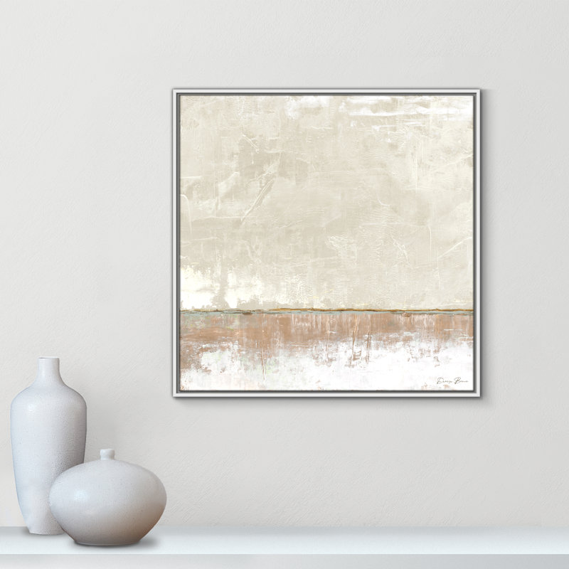 Better Days 2 - Impression sur toile avec cadre flottant, Blanc, H 31,5 po x l 31,5 po