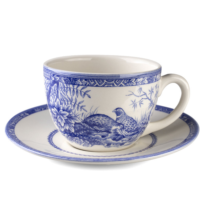 Tasse à thé et soucoupe Walburg, Bleu