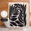 Rideau de douche Botanical Black Seagrass par Modern Tropical