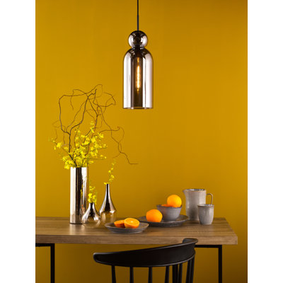 Tao 1LT PENDANT AMBER GLASS