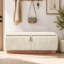Banc de rangement rembourré en velours de 47,2 po-1866810891