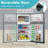 Costway 3.2 Cubic Feet Freestanding Mini Fridge with Freezer