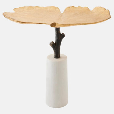 Ginkgo Leaf Side Table 22"H x 16"W x 23"D End Table