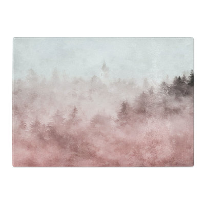 Tempered Glass Church in an Italian Forest Chopping Board