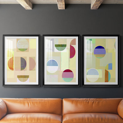 Demi I  -Custom Framed  Premium Print W Matt - 3 Pieces