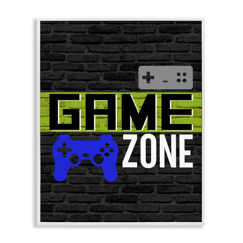 «Vintage Game Zone», estampe numérique encadrée par Kim Allen, Estampe numérique encadrée blanc bord de mer
