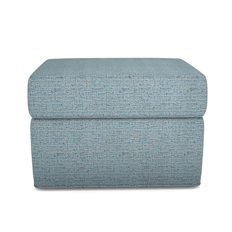 Repose-pieds rembourré Newlin, Non, Cobalt Tuck