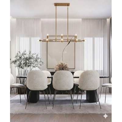 Ripley 11 Light Gold Linear Chandelier