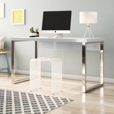 Victor Stainless Steel Writing Desk