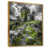 Toile avec cadre flottant or