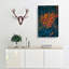 Cluster of Orange Trees in Abstract - Wrapped Canvas-55314741