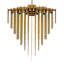 Lustre tambour unique à 18 lumières DEL