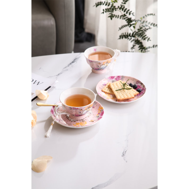 Alhambra Bone China Teacup and Saucer