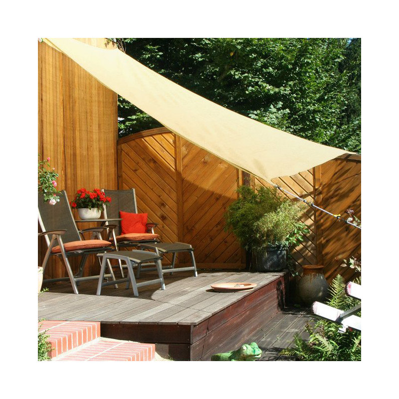 Mount Desert 3.6m x 3.6m Rectangular Shade Sail, Yellow