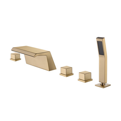 1 Handle Deck Roman Tub Faucet with Diverter