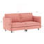 Canapé 74,27 po, canapé confortable 2 places, moderne Mid-Century conçu pour les petits espaces, appartement, chambre à coucher, dortoir, bureau-129595711