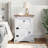 Dale vidaXL Bedside Cabinet with 1 Drawer & 1 Door, Solid Pine Wood, 20.9''x15.4''x26''-1693856699