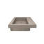 Lavabo de salle de bain en béton rectangulaire encastré sur le comptoir de 48 po fabriqué à la main NativeStone-37742372-39128487