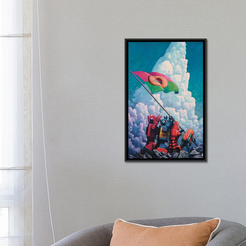 "Iogima" par Eric Joyner, impression sur toile, Toile avec cadre noir, Pas de tapis, H 26 po x l 18 po x P 1,5 po