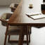 Tables de salle à manger en bois massif brun-1910972492