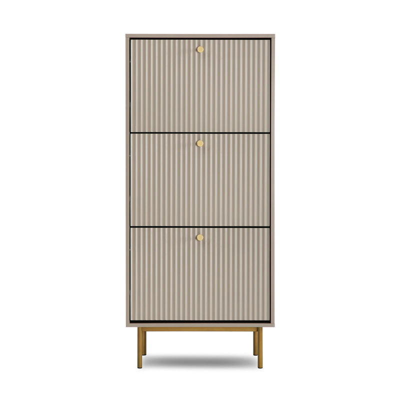 18 Pair Shoe Rack, Grey