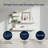  Vintage White Ornate Trim 3-Piece Floating Wall Shelf Set