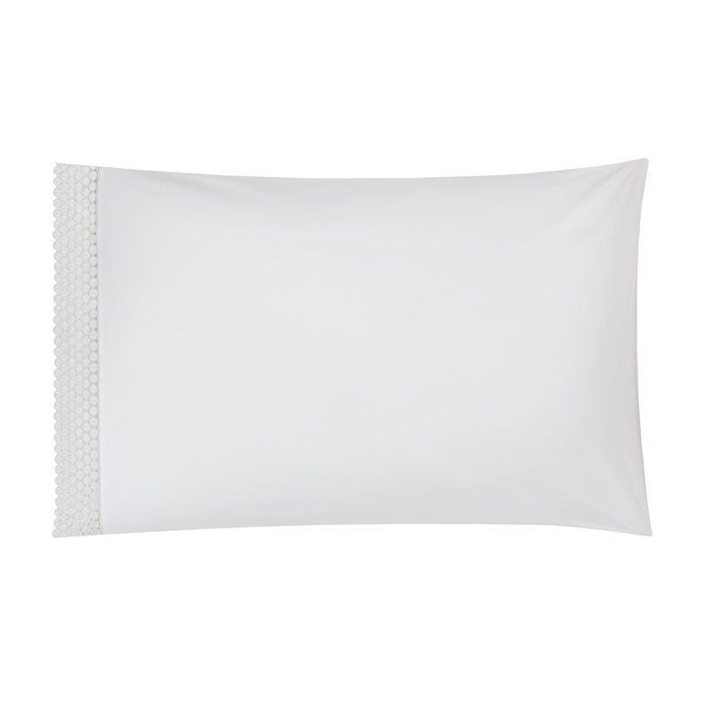 Magnolia Pillow Case, white-white, Standard