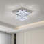 2-Light 24cm Square Crystal Celling Light