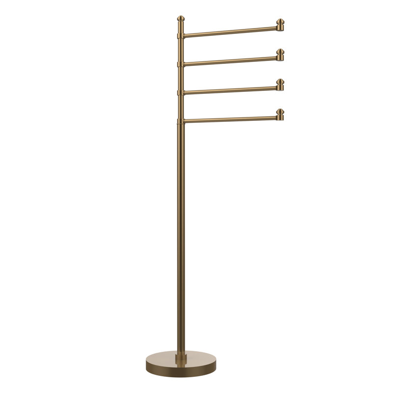 Porte-serviettes sur pied 4 accoudoirs Southbeach, Bronze brossé