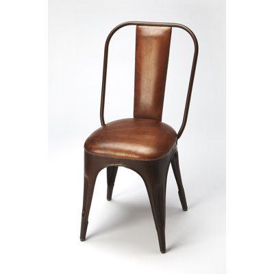 Riggins Iron & Leather Side Chair